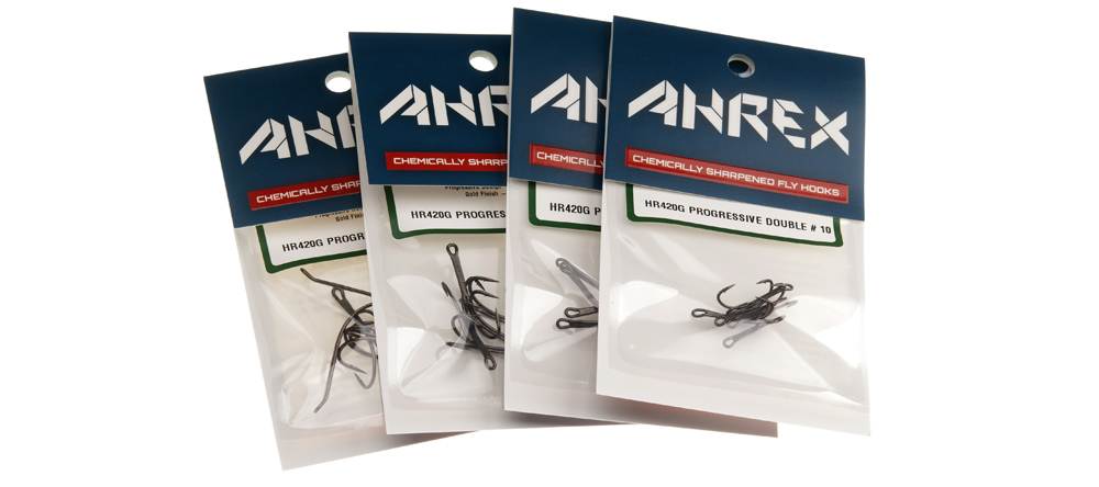 Ahrex Hr420 Double #4 Fly Tying Hooks Long Shank Tying Double Slightly Curved